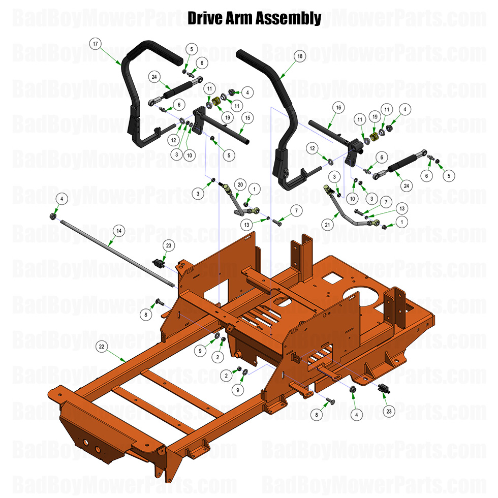 2025 Maverick HD - Drive Arm Assembly